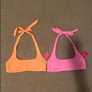 Target (xhiliration) pink and orange bikini tops. Size large never been worn NWT